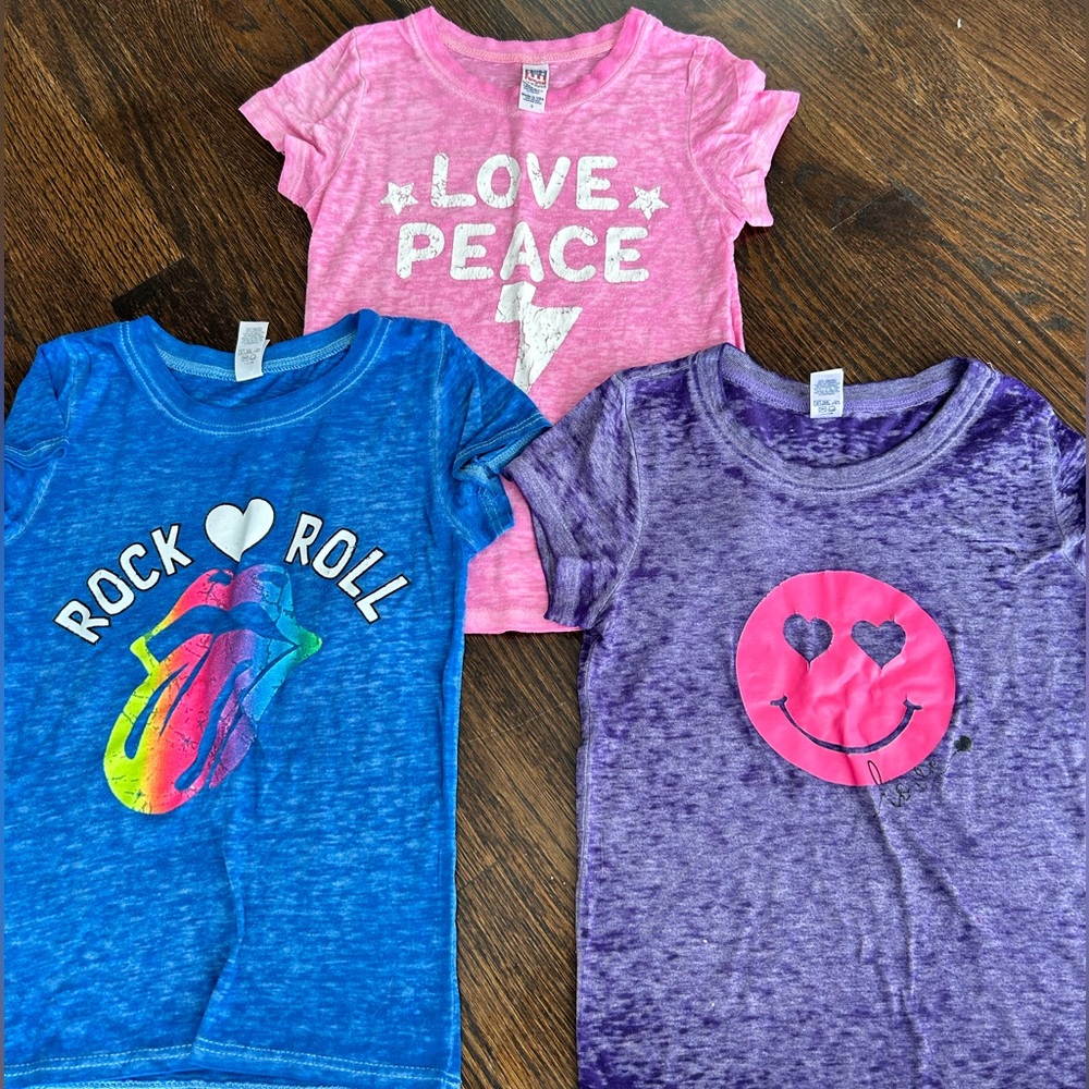 Bundle of 3 Royal Apparel Girls T-shirts